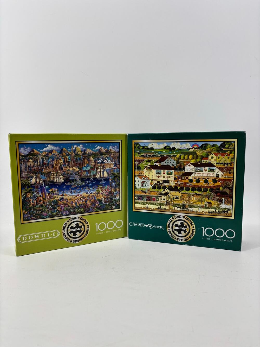 Buffalo Puzzles Lof of 2 Dowdle 12800 Charles Wysocki 91400 Jigsaw 1000